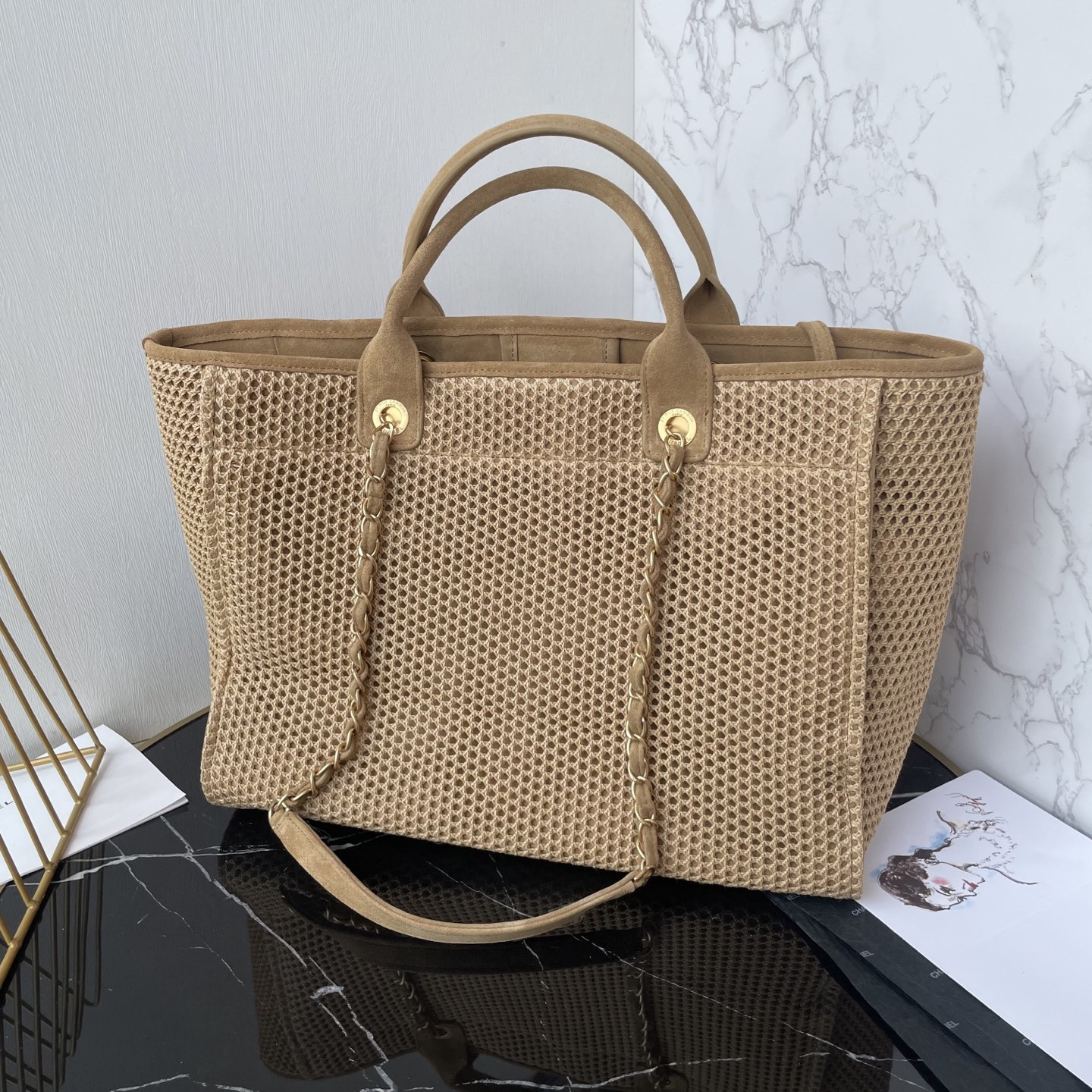 Ch**el shopping bag 38x30x22cm
