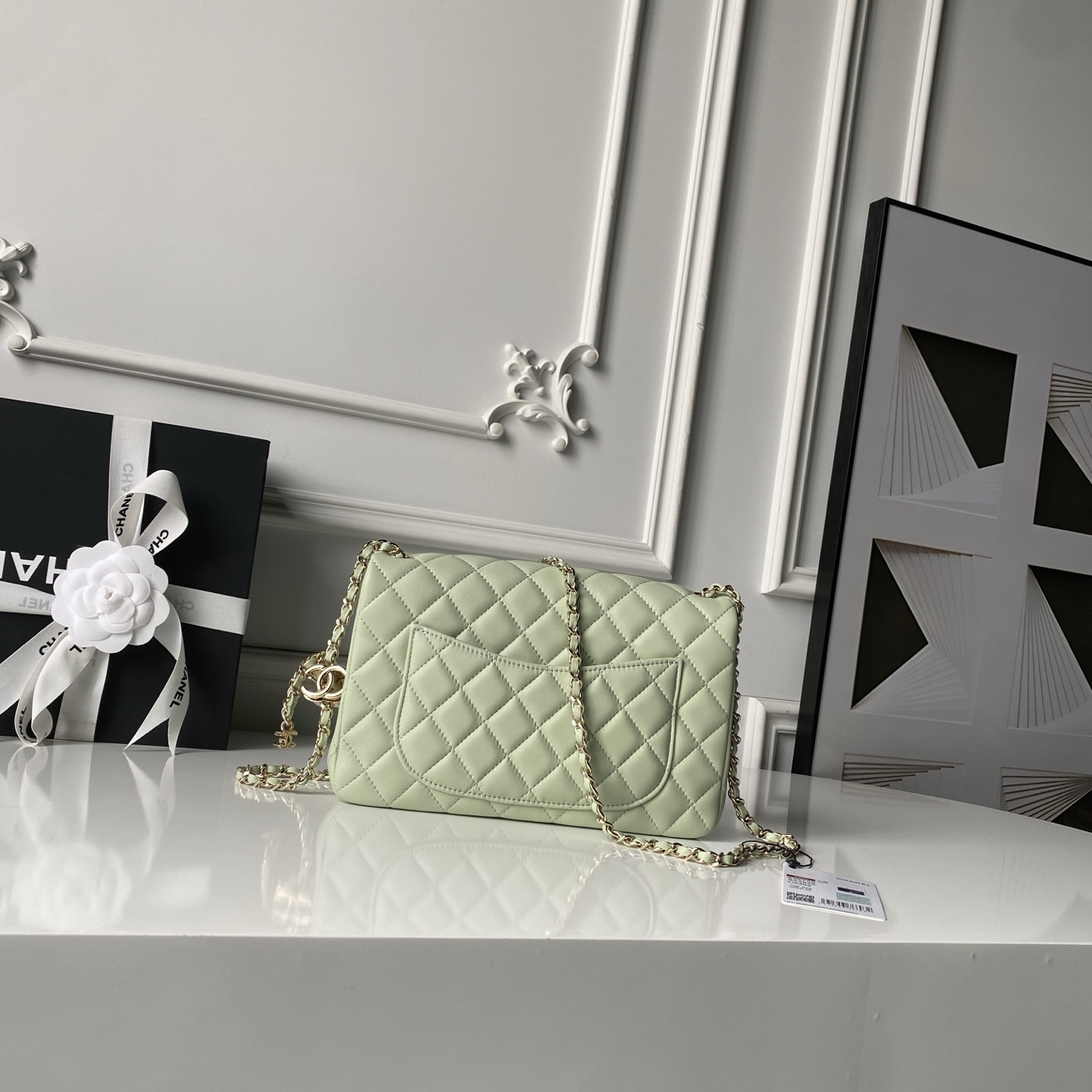Ch**el classic flap handbag cf as5756 14.5x23.5x7cm