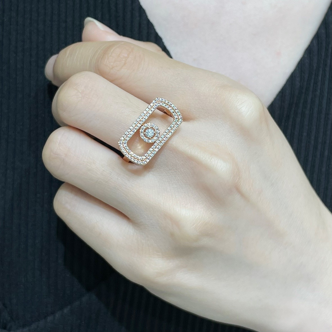 Mes1kaa move pavé-set d1am0nd ring