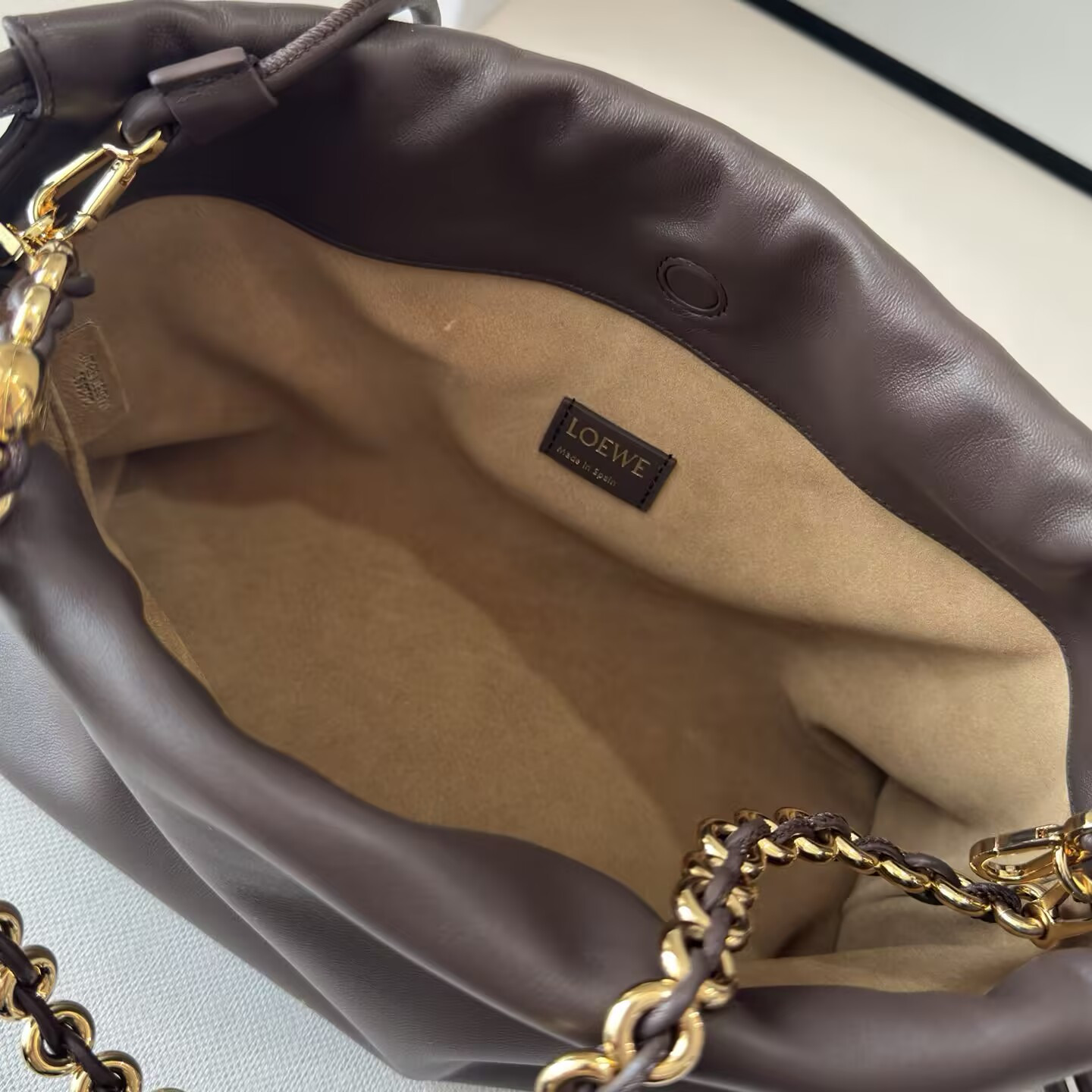 L0ew* medium flamenco purse in mellow nappa lambskin 30x10.5x20cm