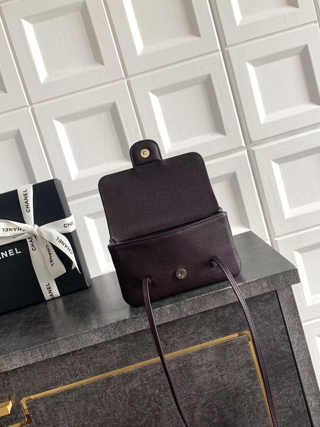 Ch**el flap bag 11.5x17x5cm