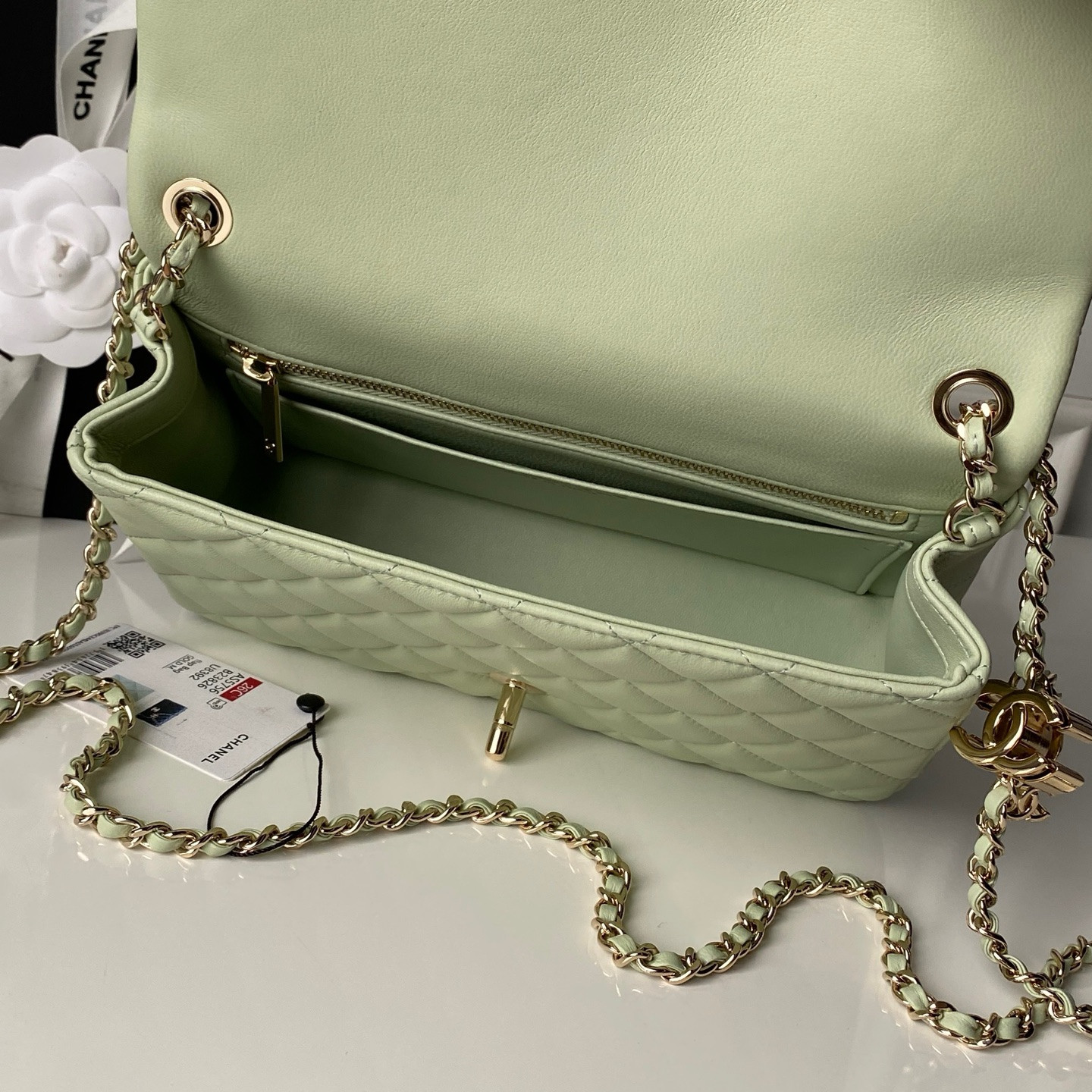 Ch**el classic flap handbag cf as5756 14.5x23.5x7cm