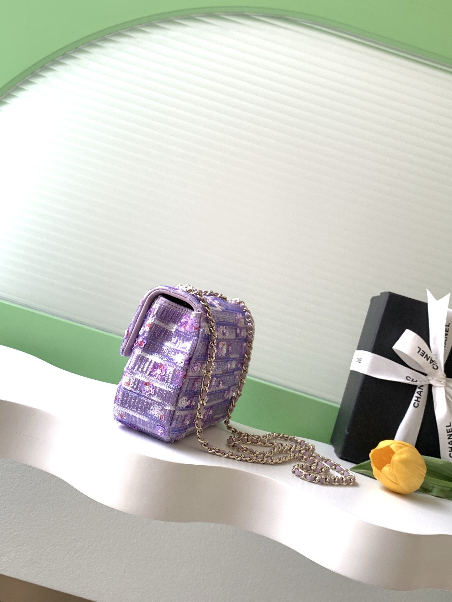 Ch**el evening bag as4297 13x21x8cm