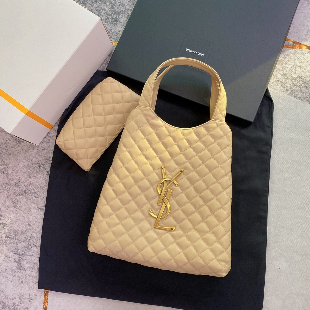 Y51 ICARE MAXI SHOPPING BAG IN QUILTED LAMBSKIN