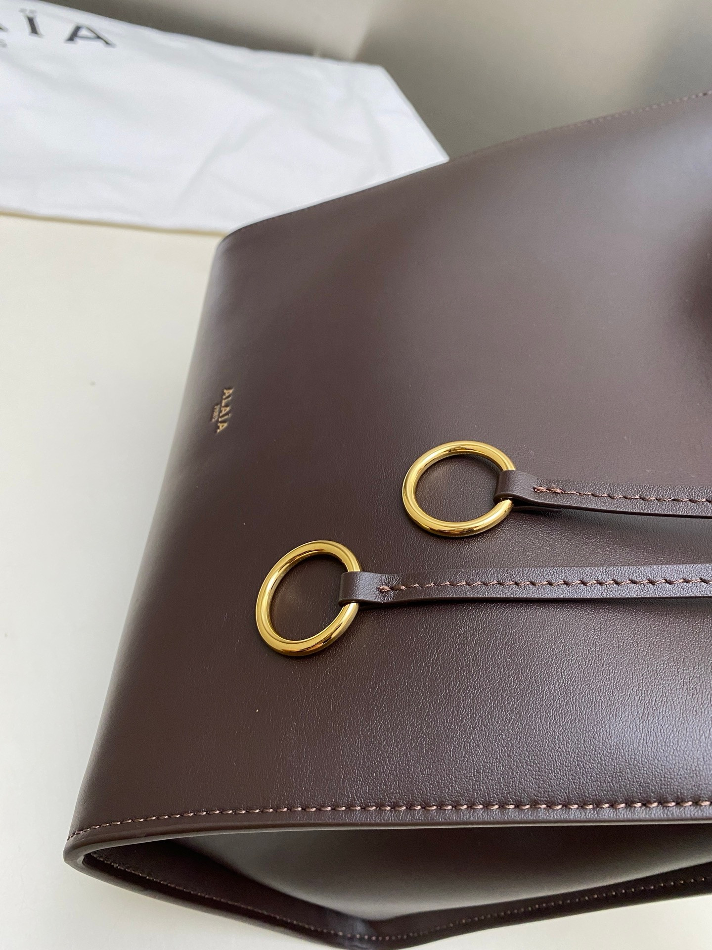A1a1a LE CLICK SQUARE BAG IN NUBUCK 26x14x24cm