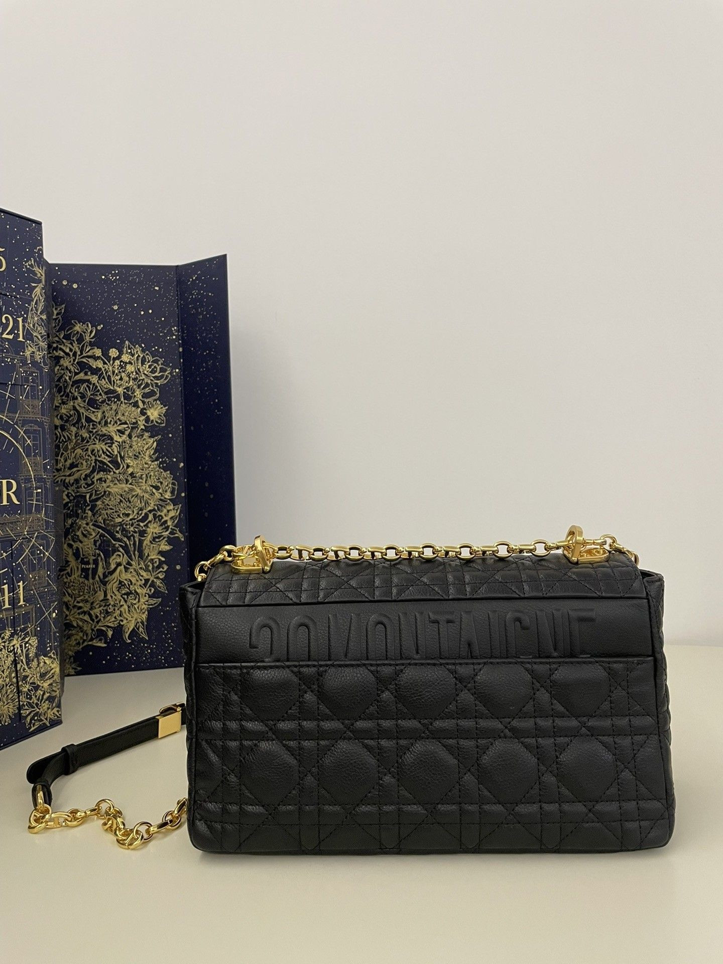MEDIUM D10r CARO BAG S*pple Cannage Calfskin 25.5 x 15.5 x 8 cm