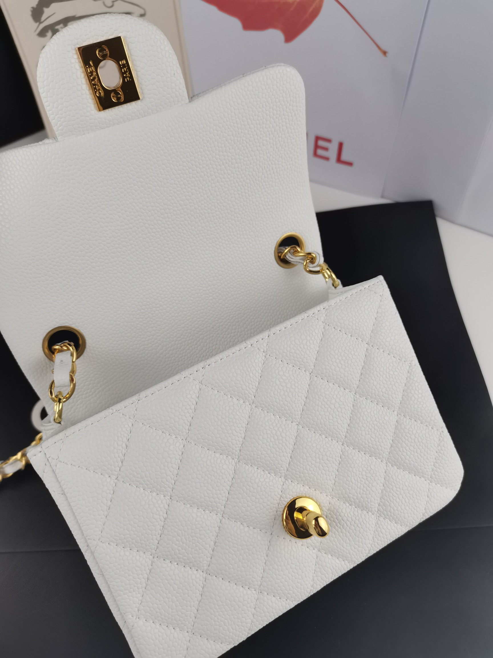 Ch**el mini flap bag 17.5cm