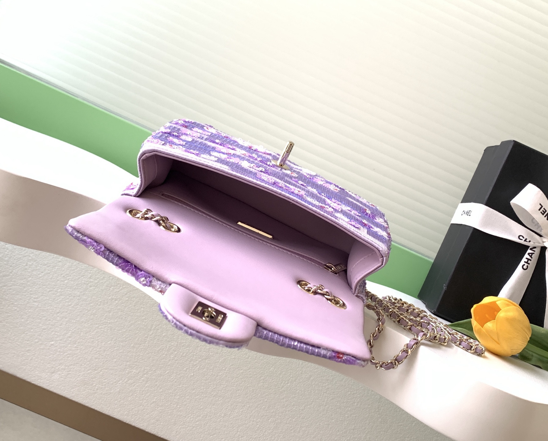 Ch**el evening bag as4297 13x21x8cm
