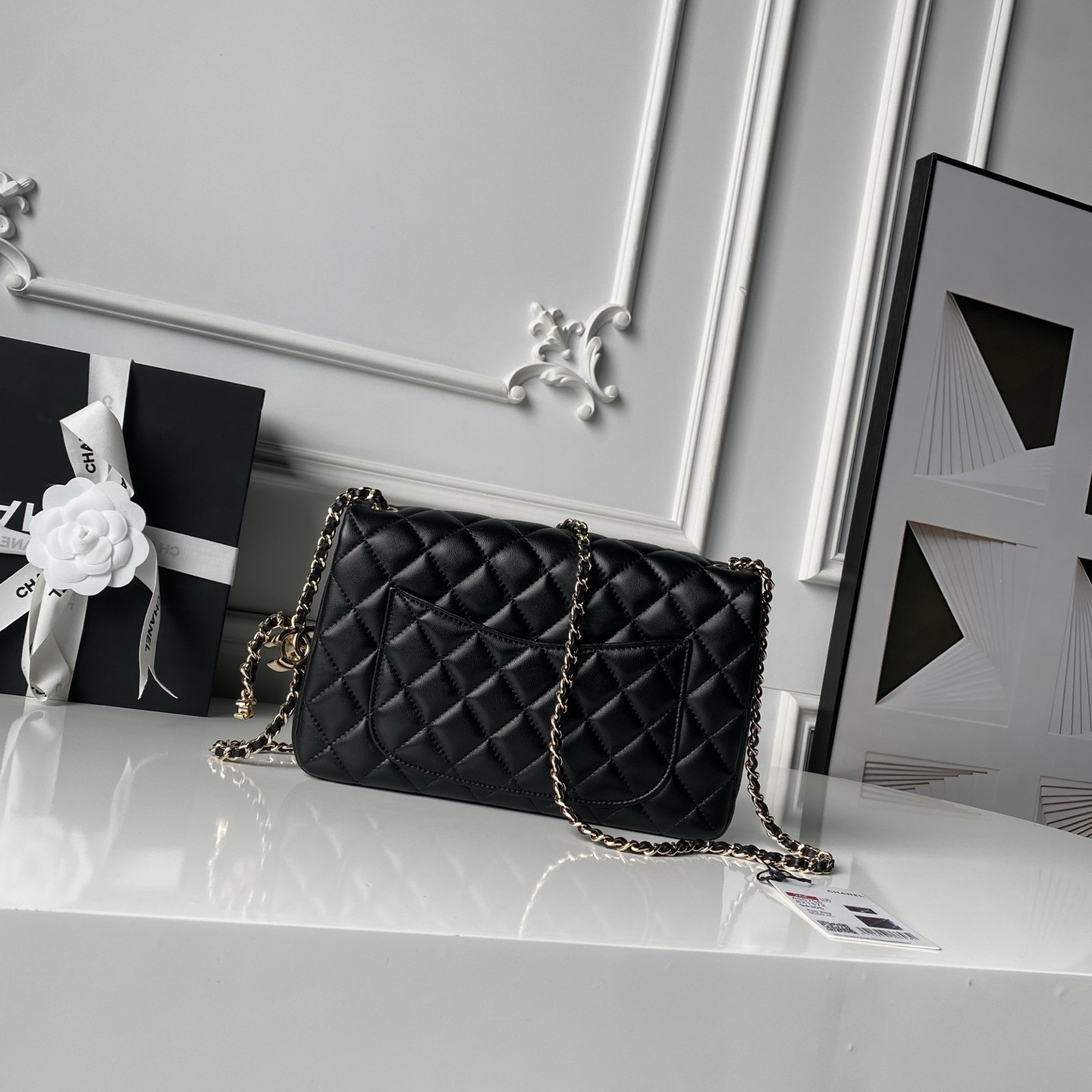 Ch**el classic flap handbag cf as5756 14.5x23.5x7cm