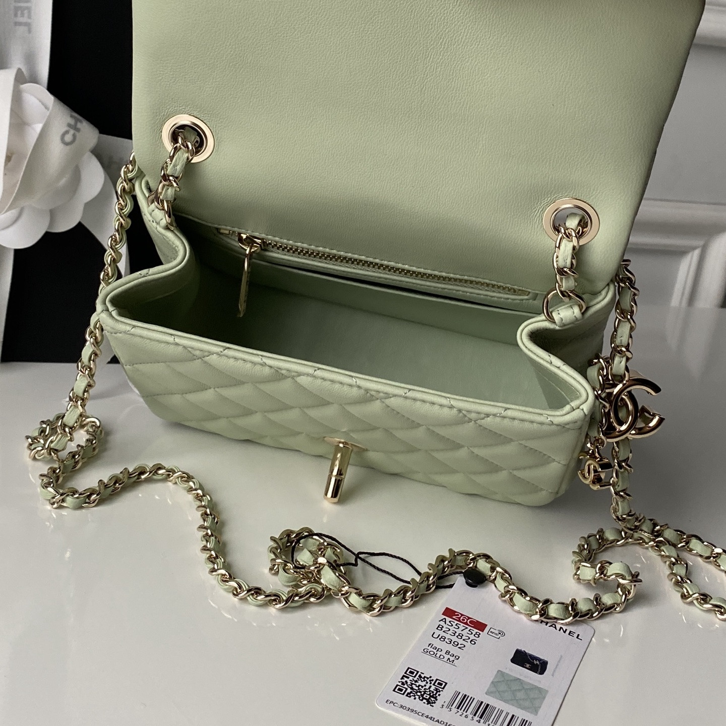 Ch**el classic flap handbag cf as5758 18x13x7cm