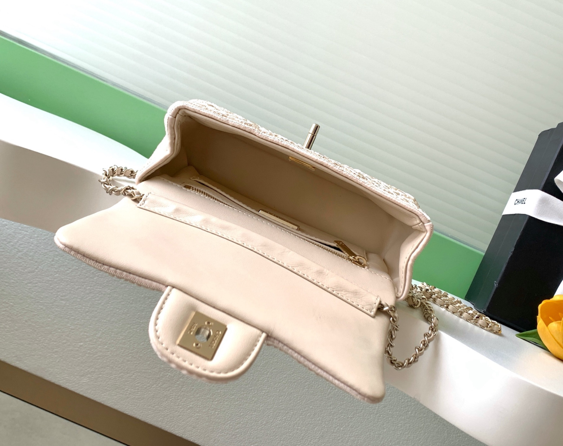 Ch**el flap bag as4561 14x21x8cm