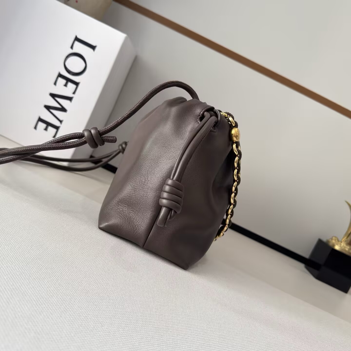 L0ew* medium flamenco purse in mellow nappa lambskin 30x10.5x20cm