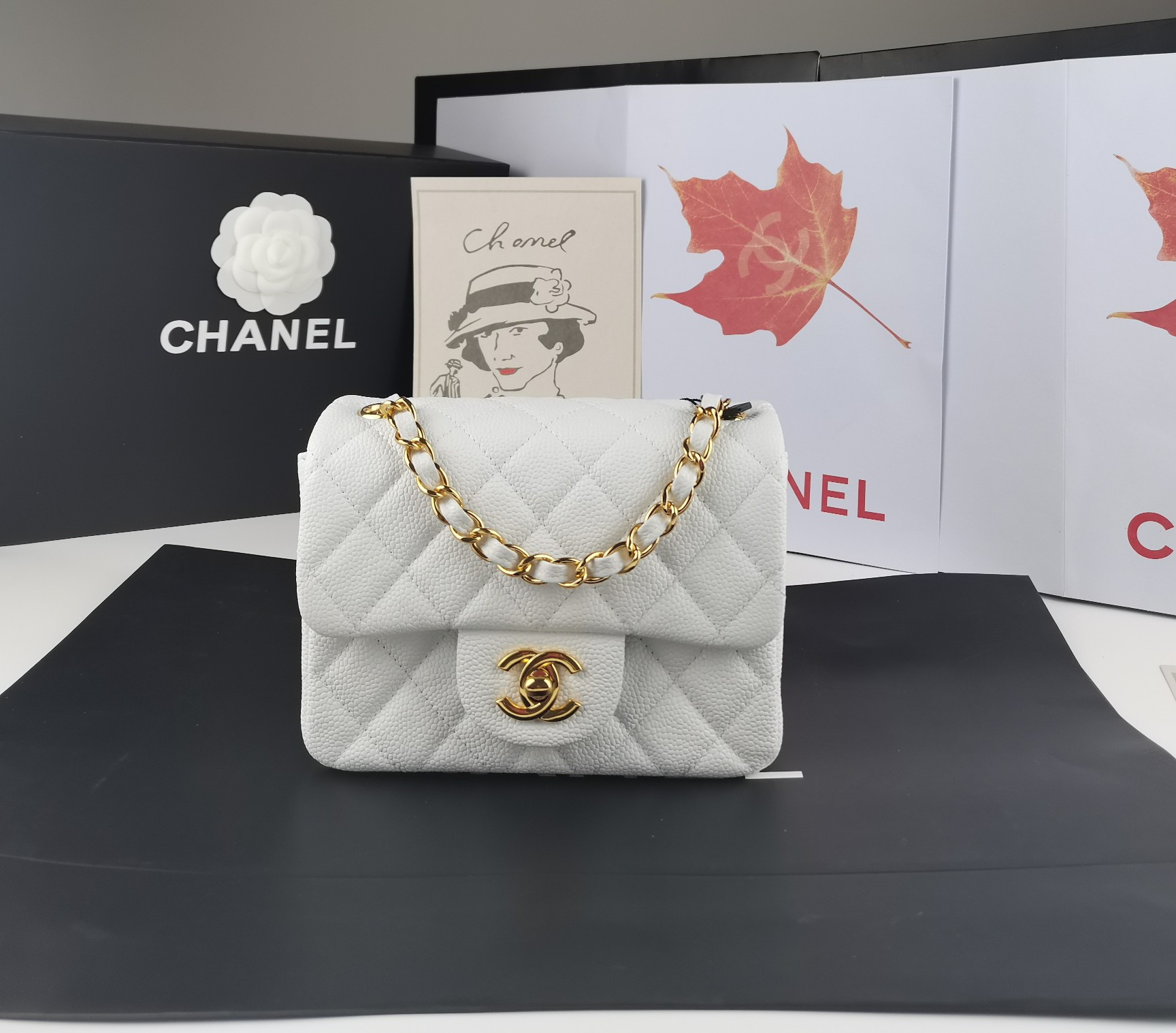 Ch**el mini flap bag 17.5cm