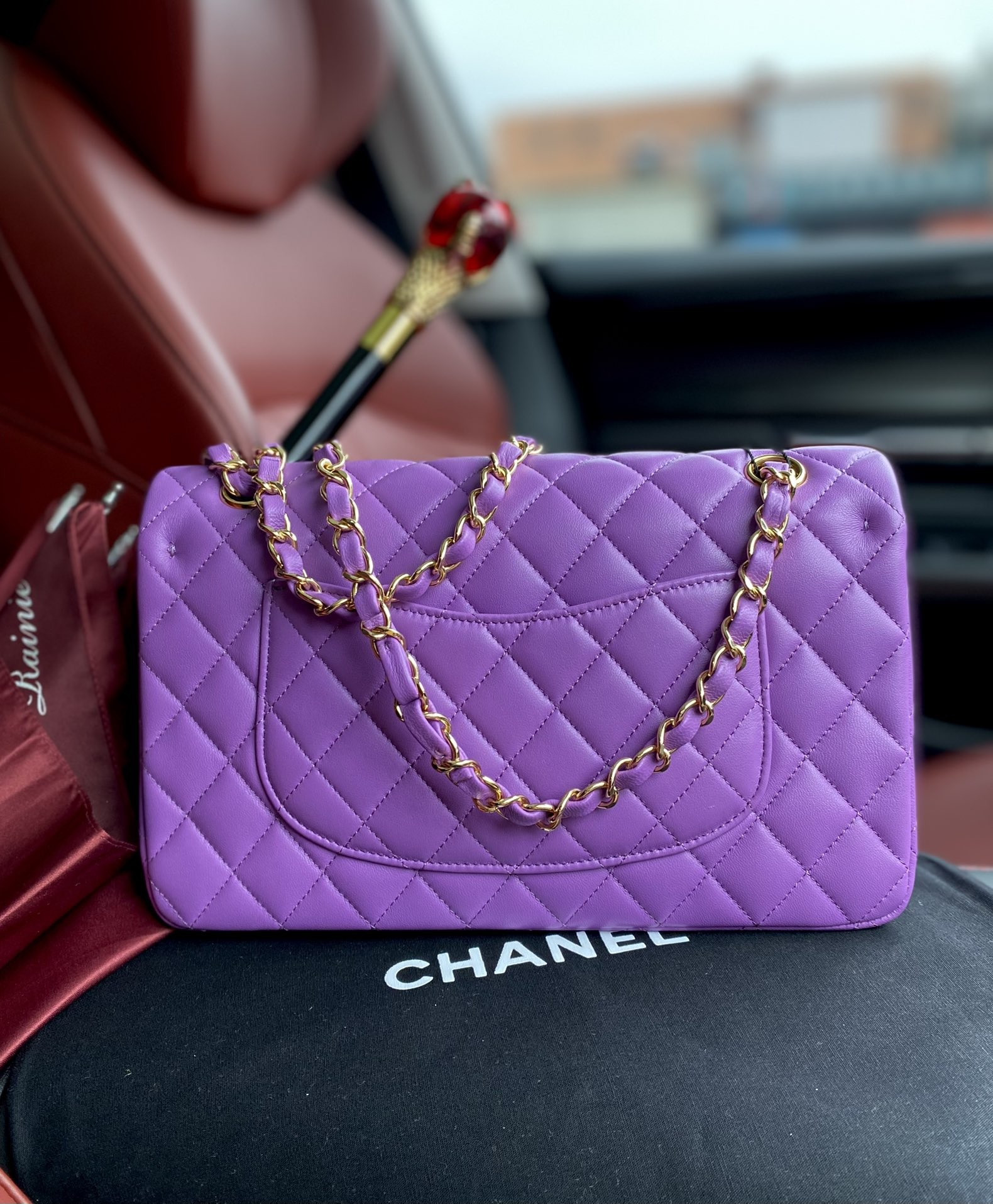 Ch**el Classic Flap Bag 15.5x25.5x6.5cm