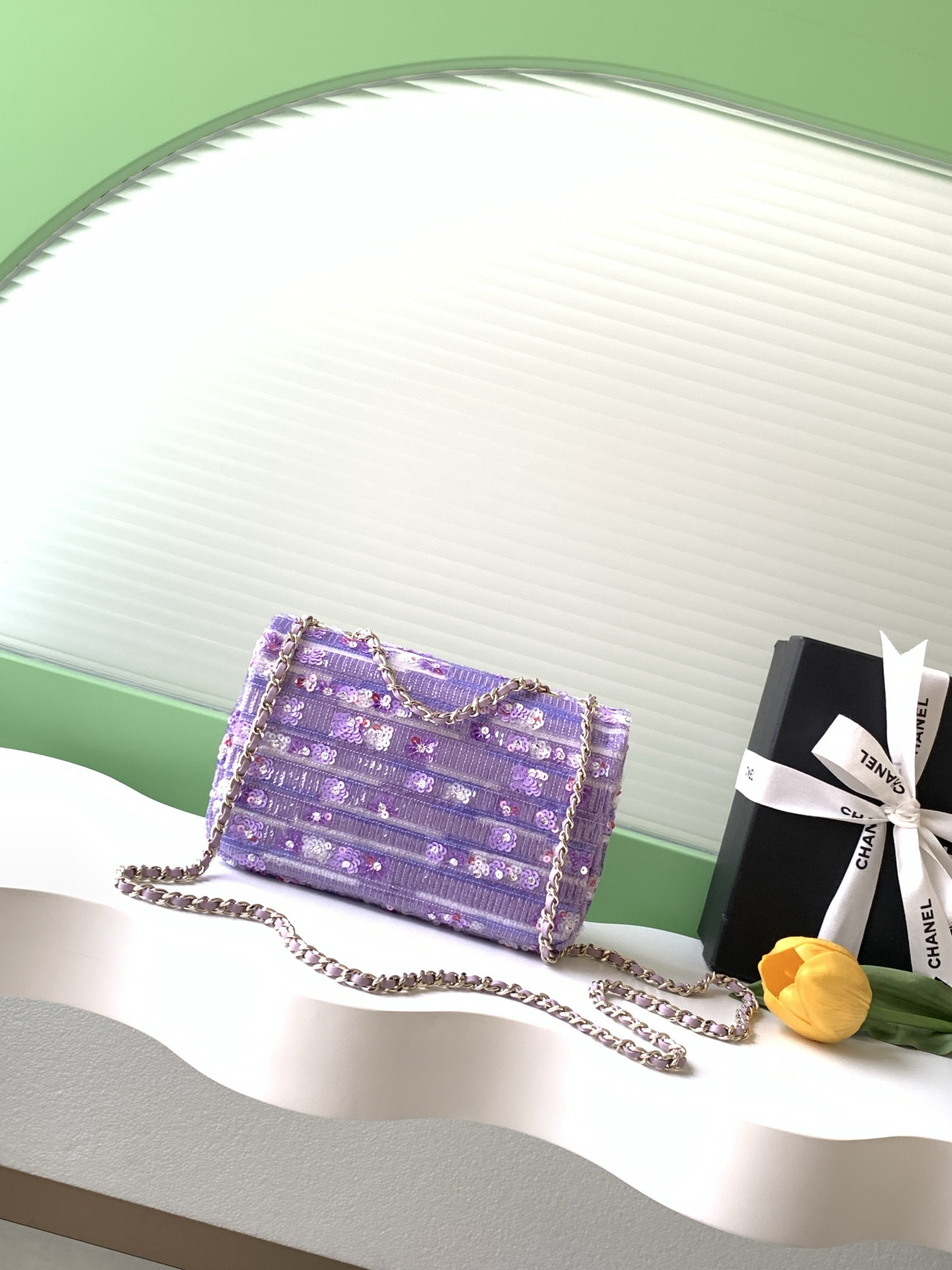 Ch**el evening bag as4297 13x21x8cm