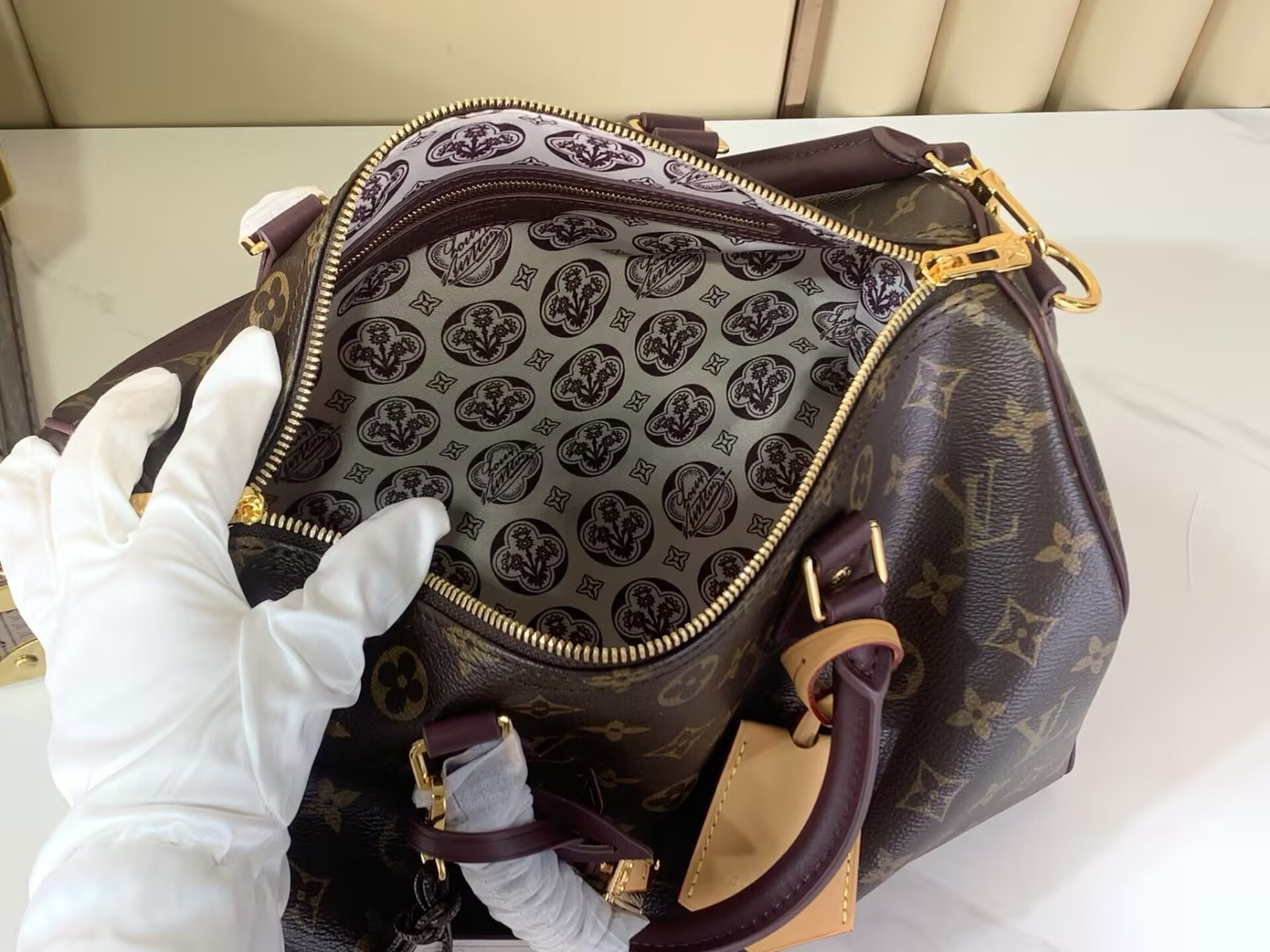 l0vis Vvtt0n speedy 30 soft celebration monogram handbag m28379 30x21x17cm