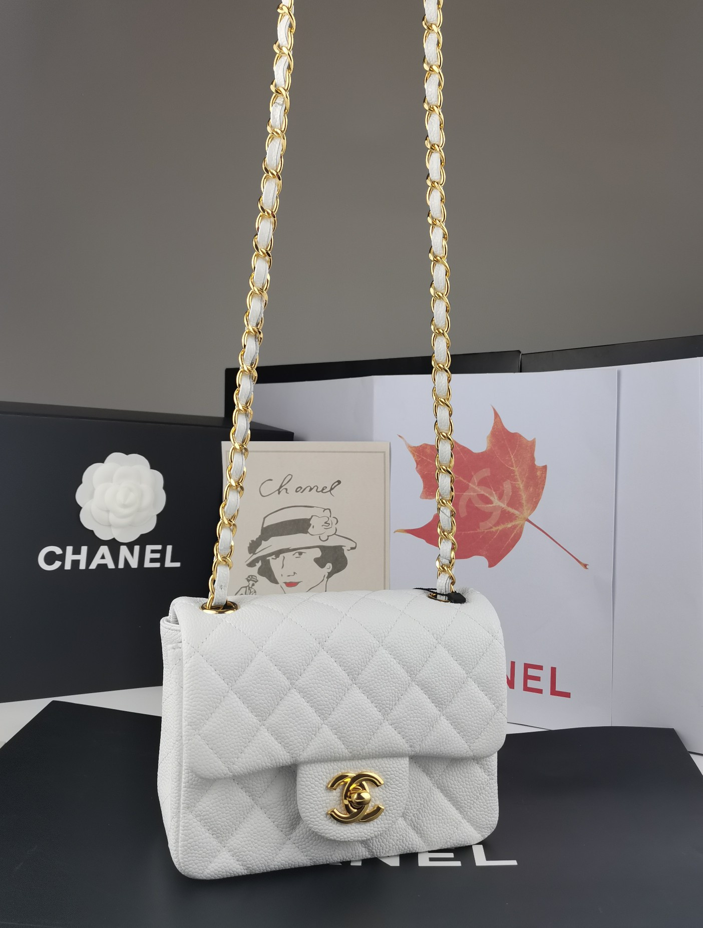 Ch**el mini flap bag 17.5cm