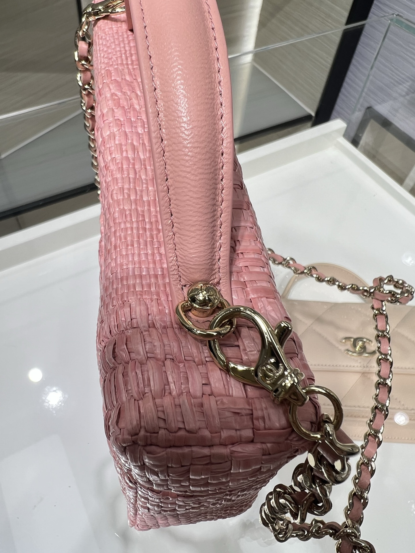 Ch**el classic vanity with chain handbag ap4385 17x19.5x5cm