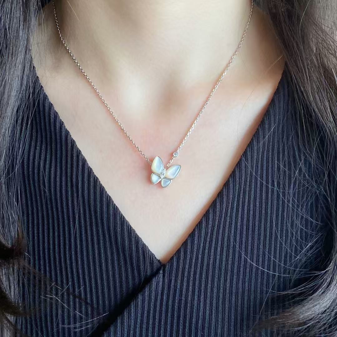 V*n Cl**f & arpels butterfly necklace