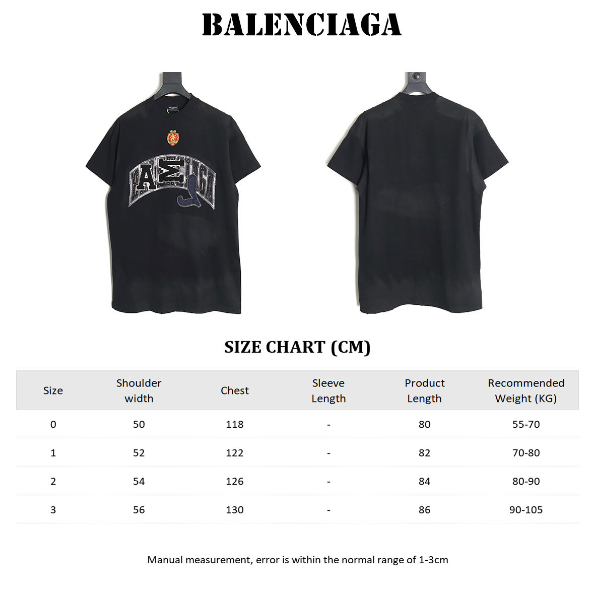 Ba1en*iaga short-sleeved t-shirt