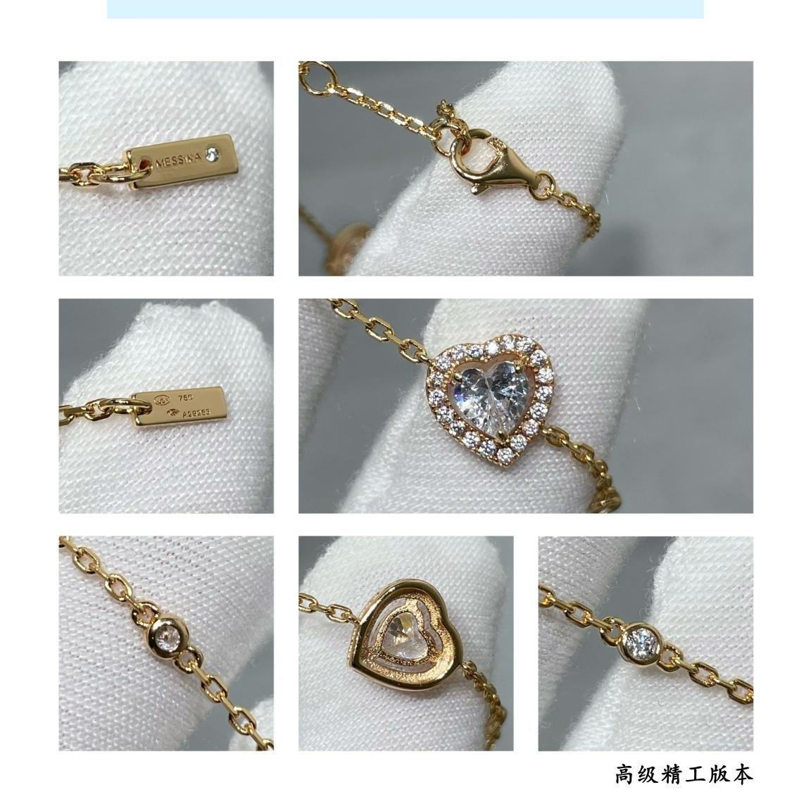 Mes1kaa joy cœur d1am0nds bracelet