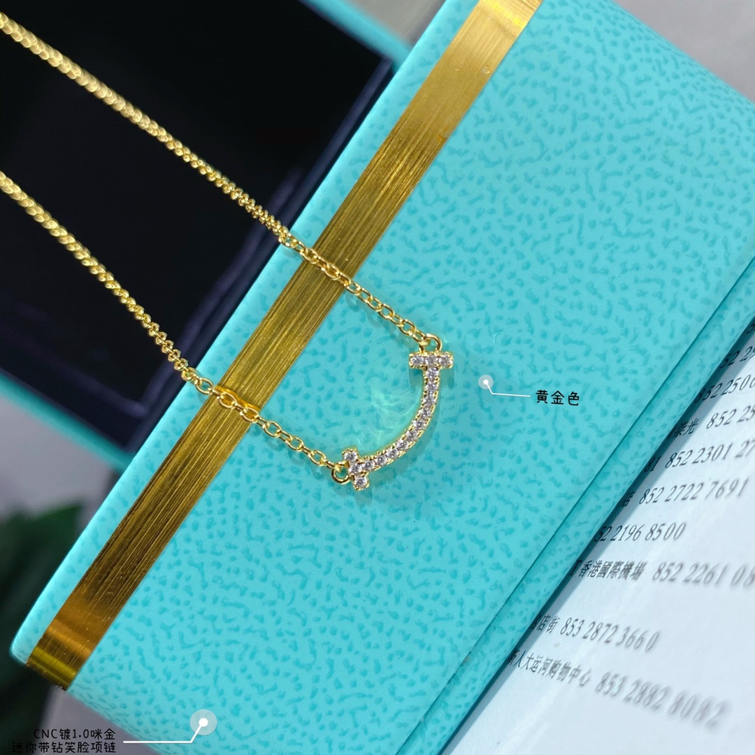 t*f*ny & co. mini smile with D1am0nd necklace