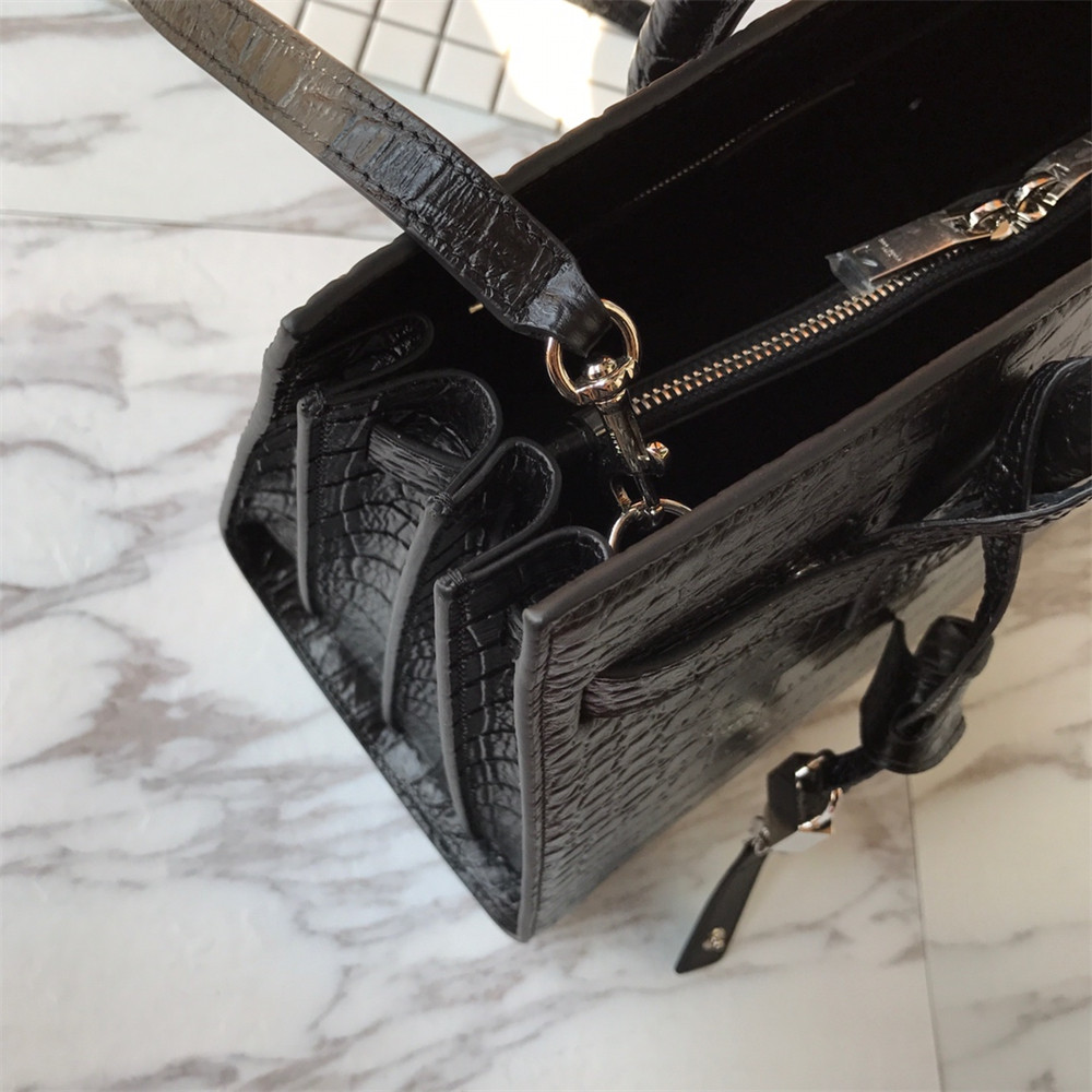 Y51 SAC DE JOUR SMALL IN MATTE CROCODILE EMBOSSED LEATHER