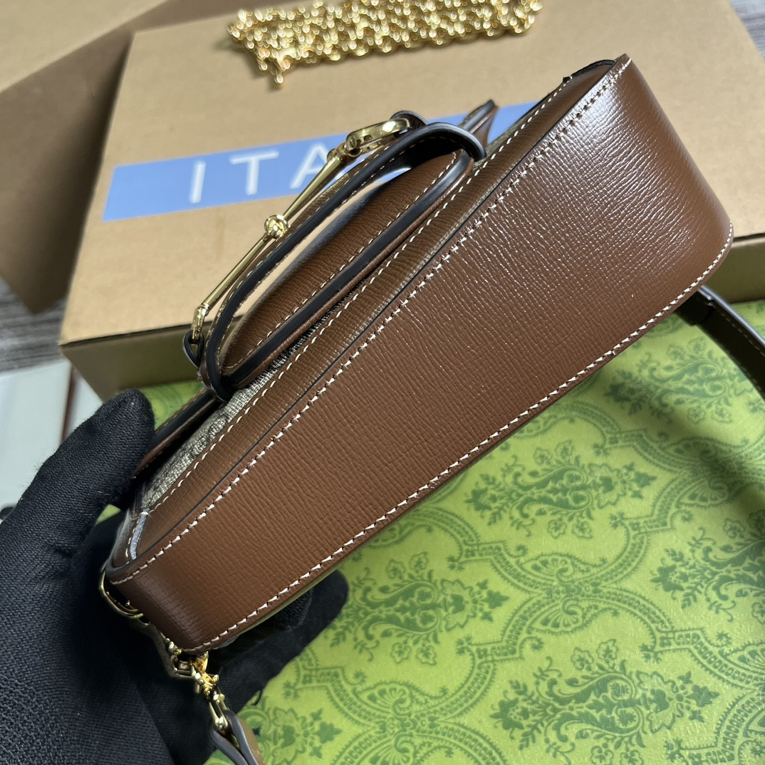Gvc*1 HORSEBIT 1955 MINI SHOULDER BAG 7.7"W x 5-3.1"H x 2.4-1.2"D