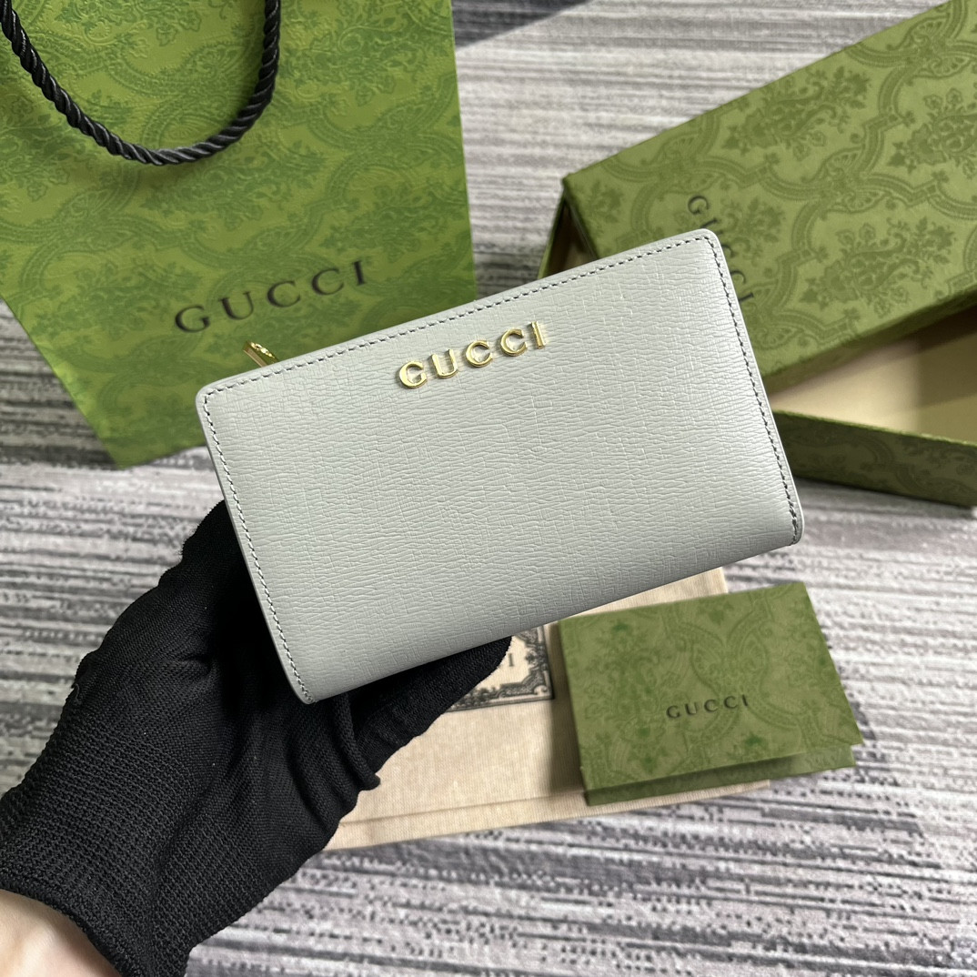 Gvc*1 Script Zip-Around Wallet gray 14 x 18.5 x 3cm