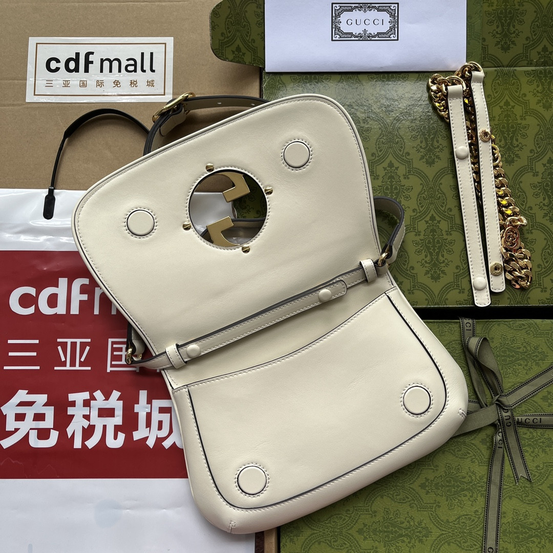 Gvc*1 BLONDIE SHOULDER BAG WHITE 11"W x 6.3"H x 1.6"D