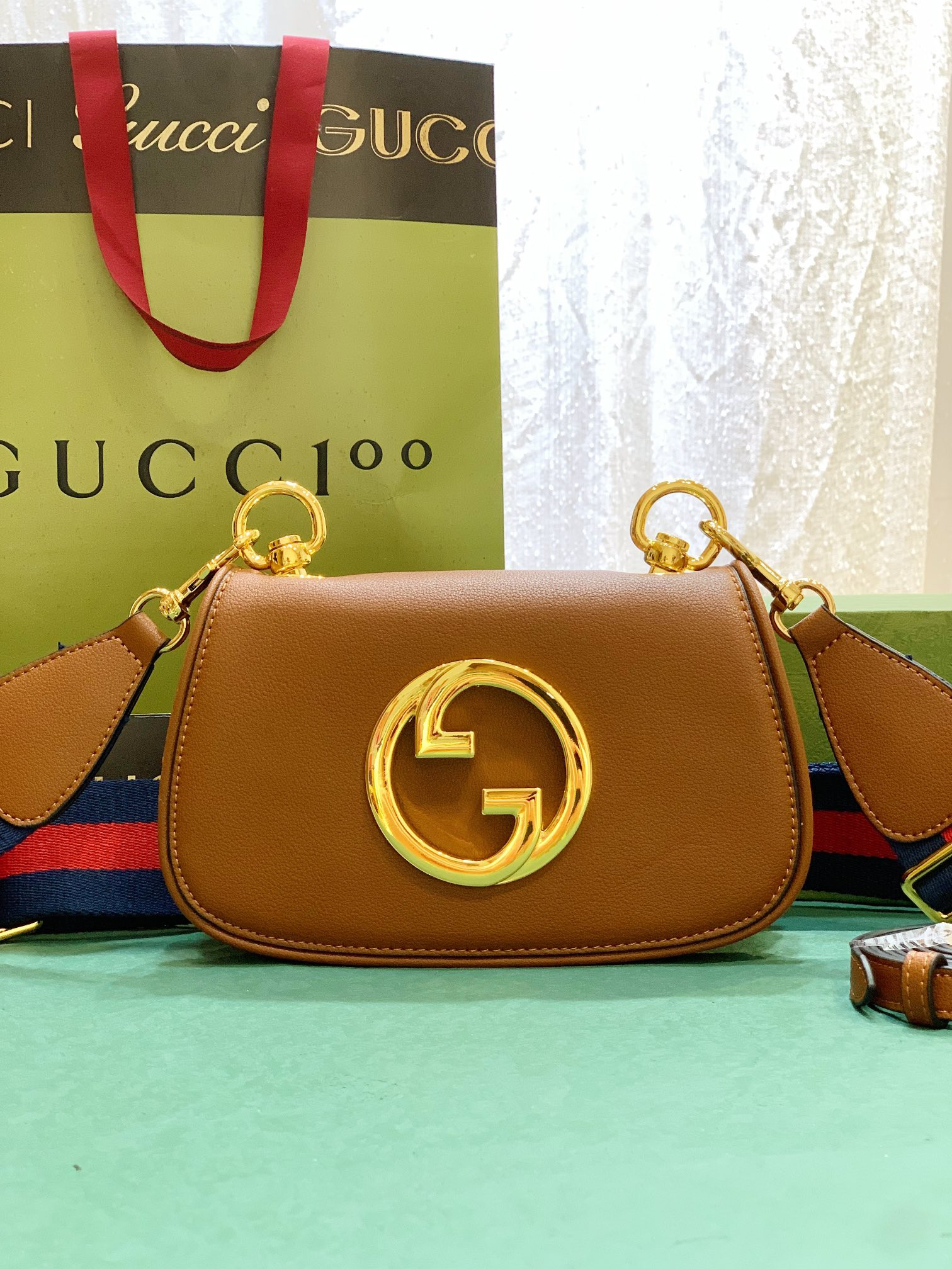 Gvc*1 BLONDIE MINI BAG COFFEE 8.7"W x 5.1"H x 2.2"D