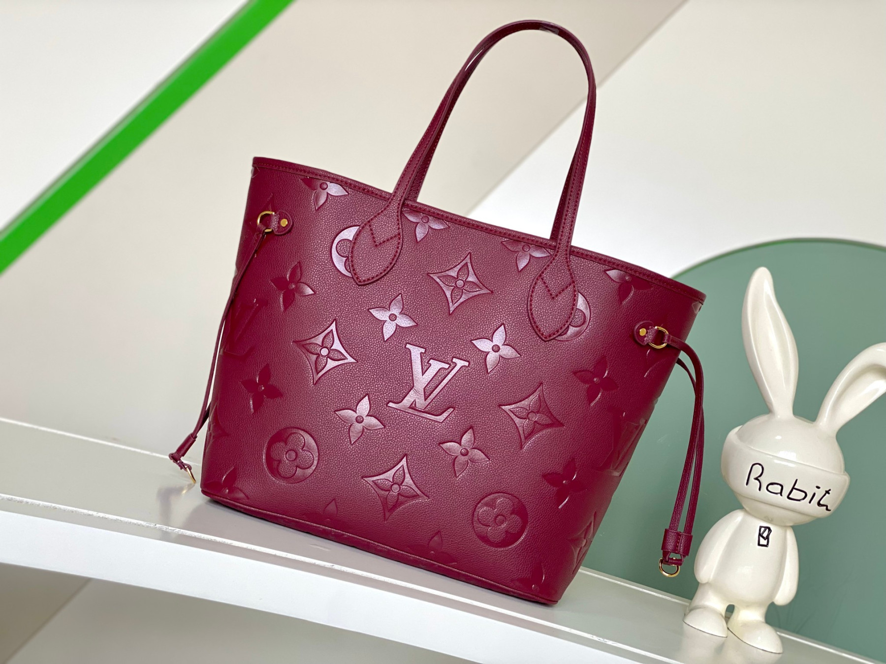 LV M46599 Neverfull MM 12.6 x 11.4 x 6.7 inches Without Box