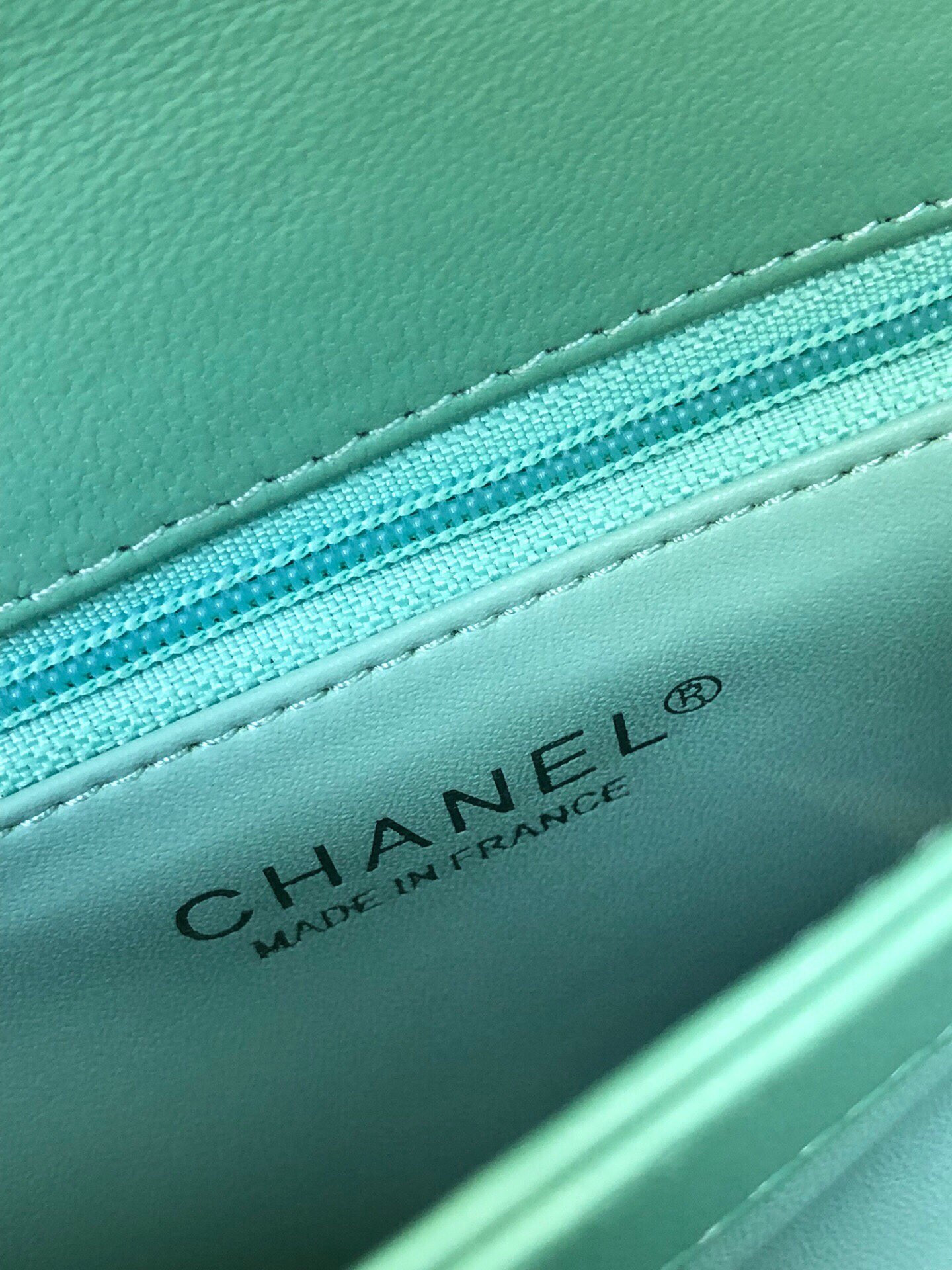 Ch**el FLAP BAG WITH TOP HANDLE 6.6 × 9.8 × 4.7 in