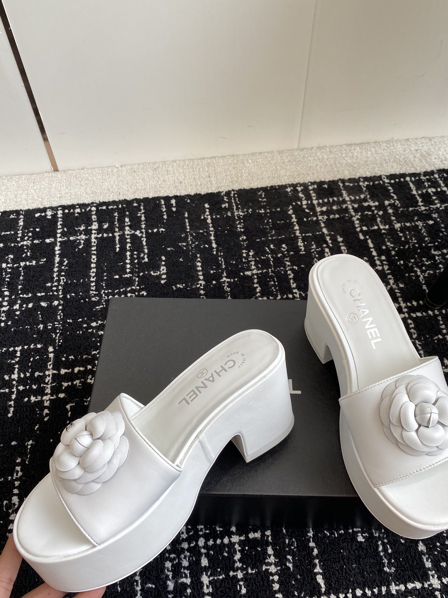 UA Ch**el MULES Platform Heels