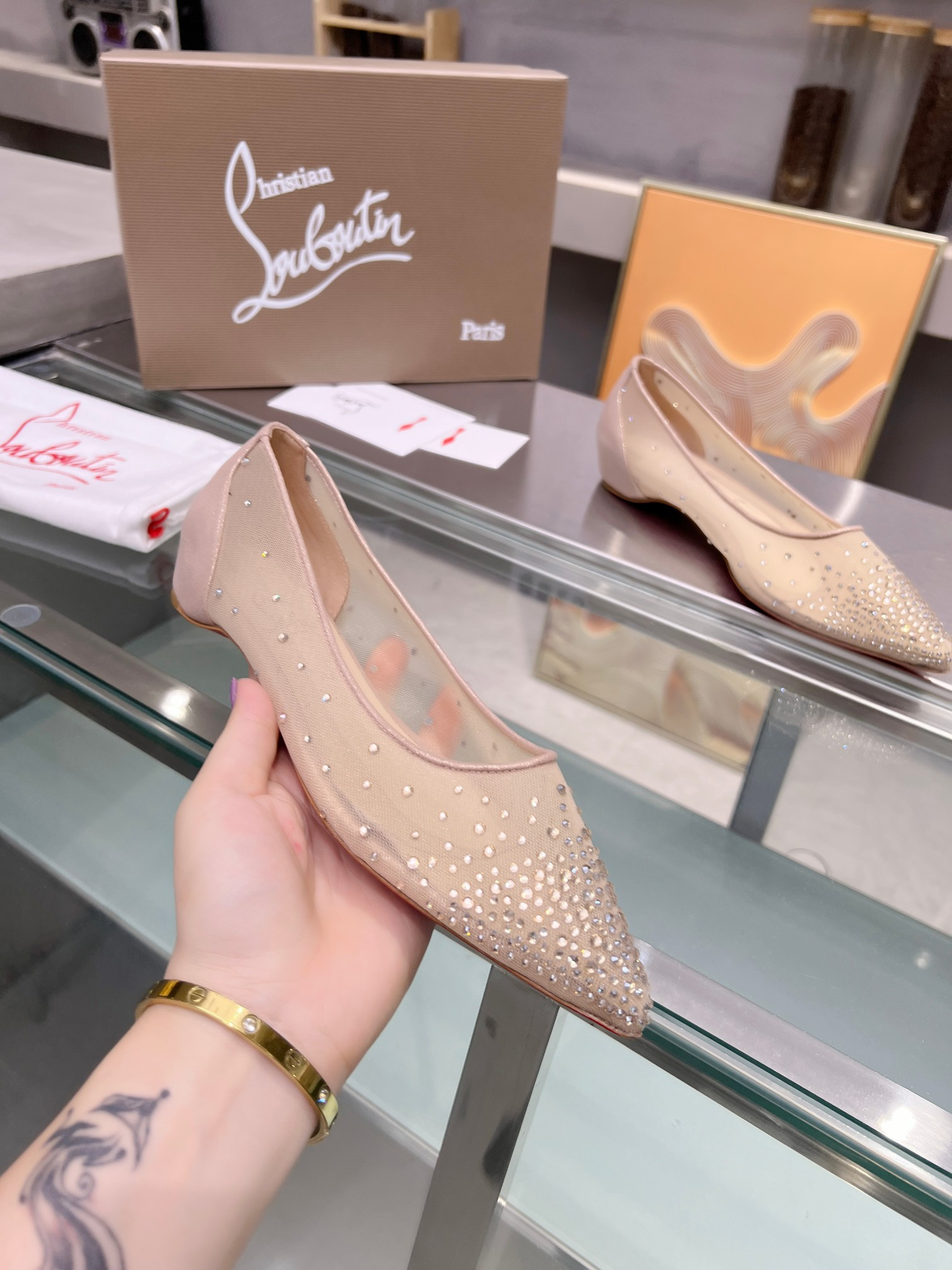 ua chr1st1an louboutin cl red-botT0m shoes