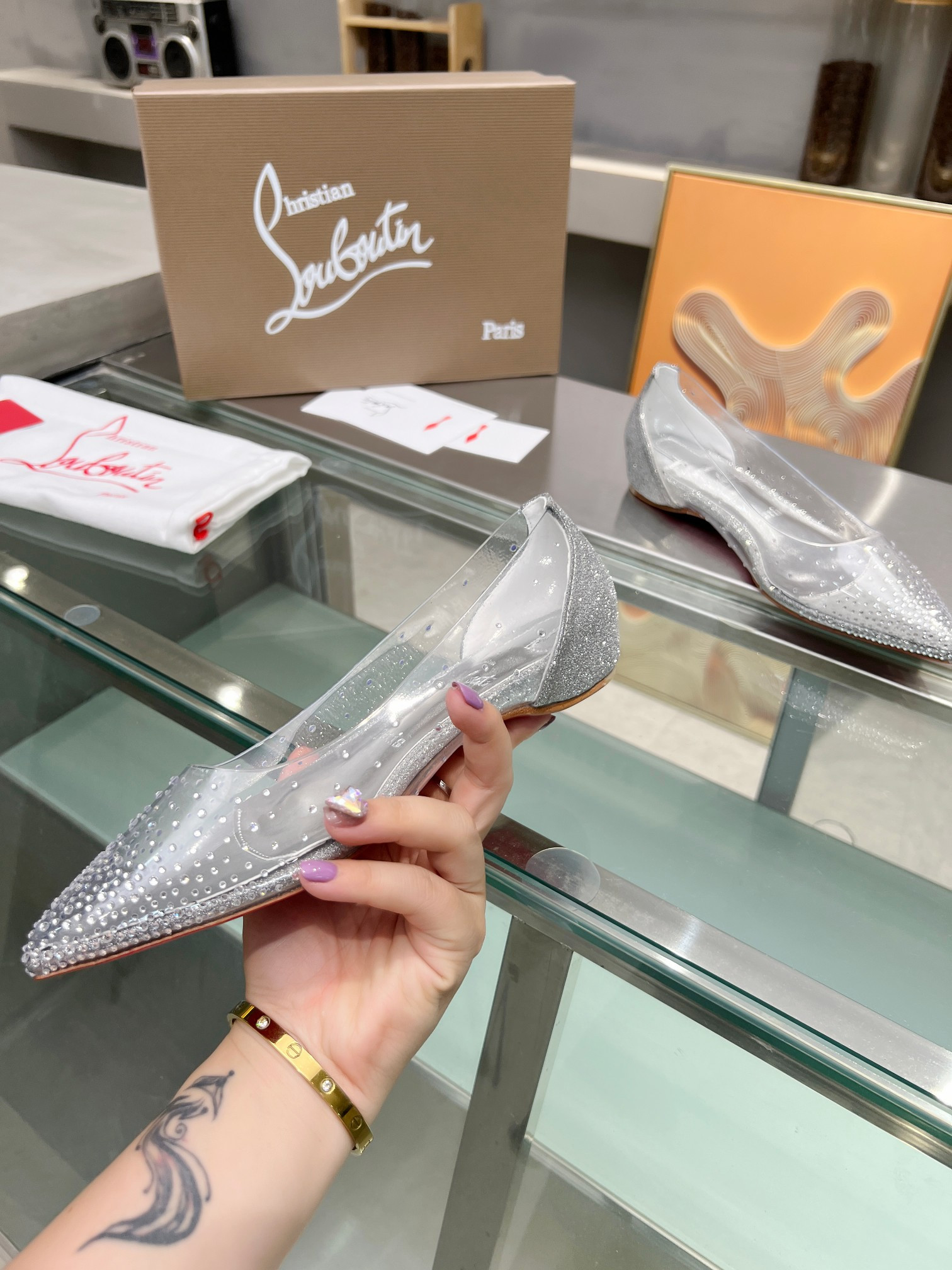 ua chr1st1an louboutin cl red-botT0m shoes