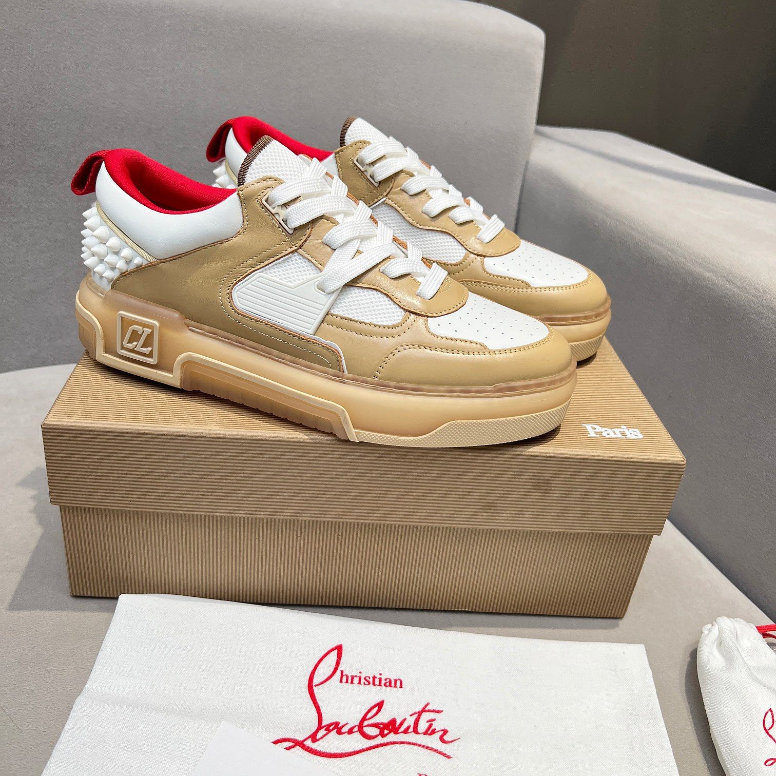 UA Chr1st1an Louboutin 2024 [New]ASTROLOUBI Unisex Thick-Soled Sneakers