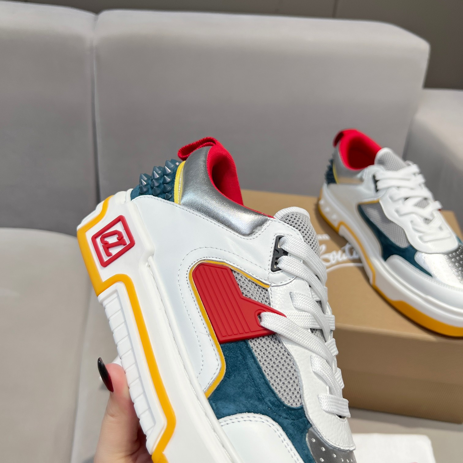 UA Chr1st1an Louboutin 2024 [New]ASTROLOUBI Unisex Thick-Soled Sneakers