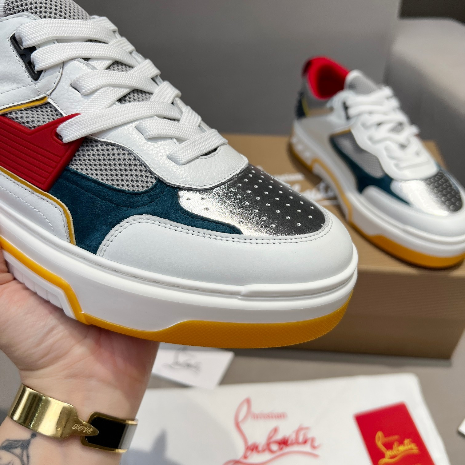 UA Chr1st1an Louboutin 2024 [New]ASTROLOUBI Unisex Thick-Soled Sneakers