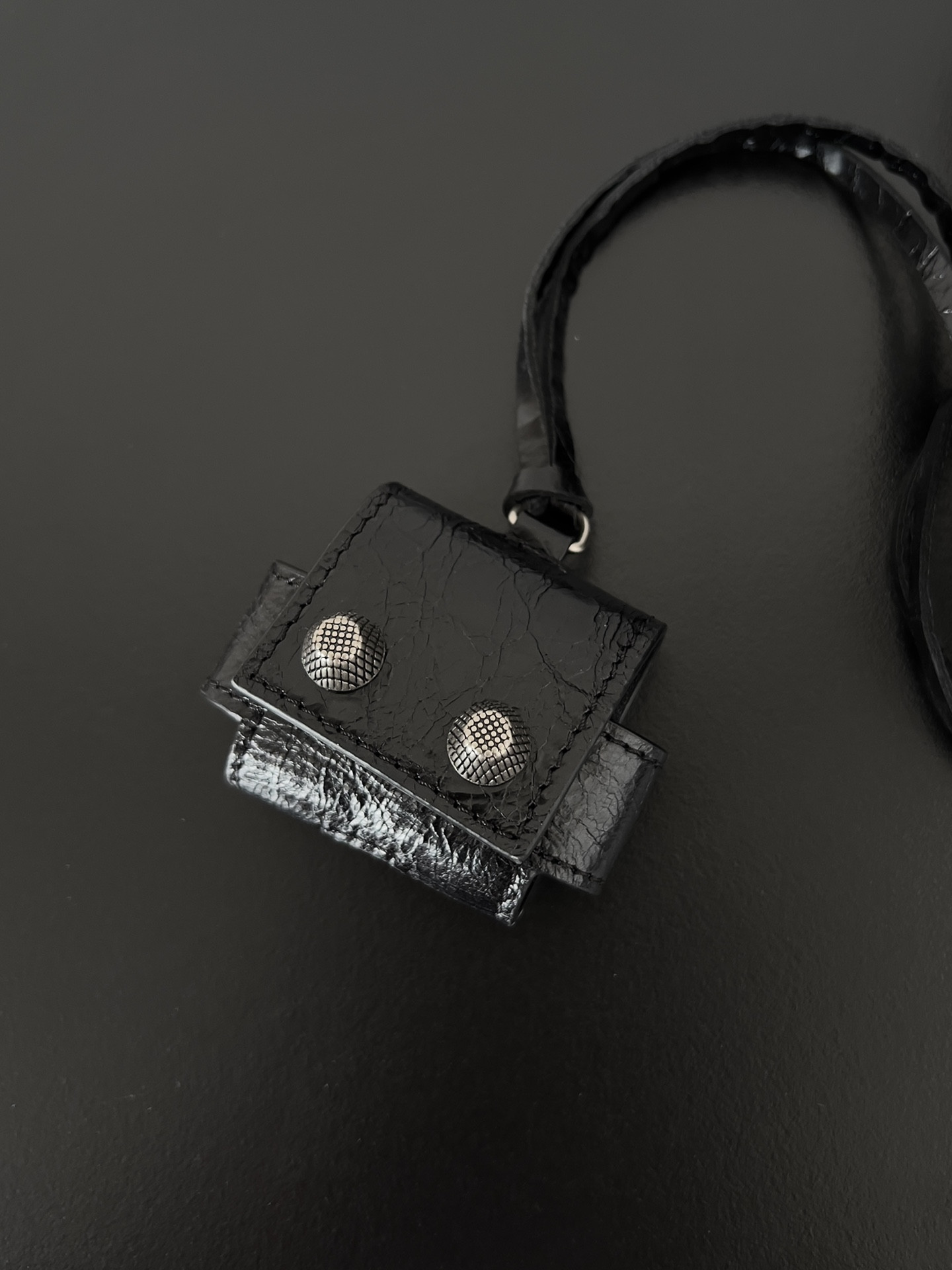 Ba1en*iaga le cagole mini flap bag in black 24 x 14 x 5 cm