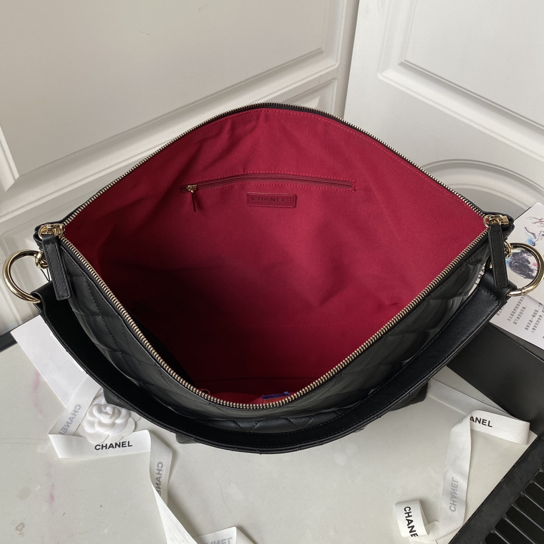 Ch**el Hobo Handbag 37×29.5×13cm