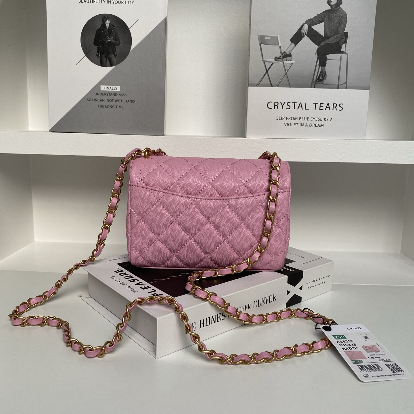 Ch**el Flap Handbag AS5239 18×13×5.5cm