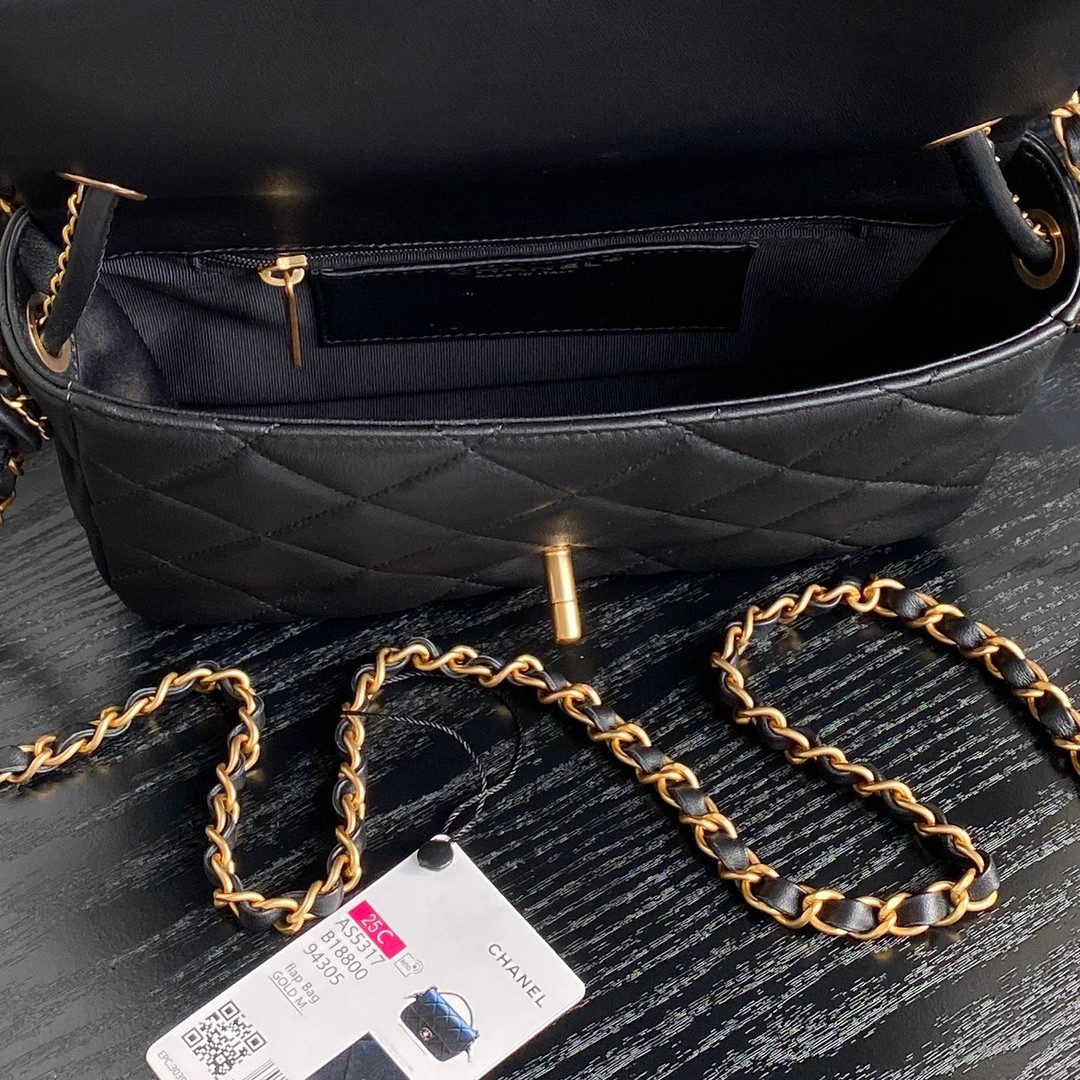 Ch**el Flap Handbag AS5317 22x23.5x6cm