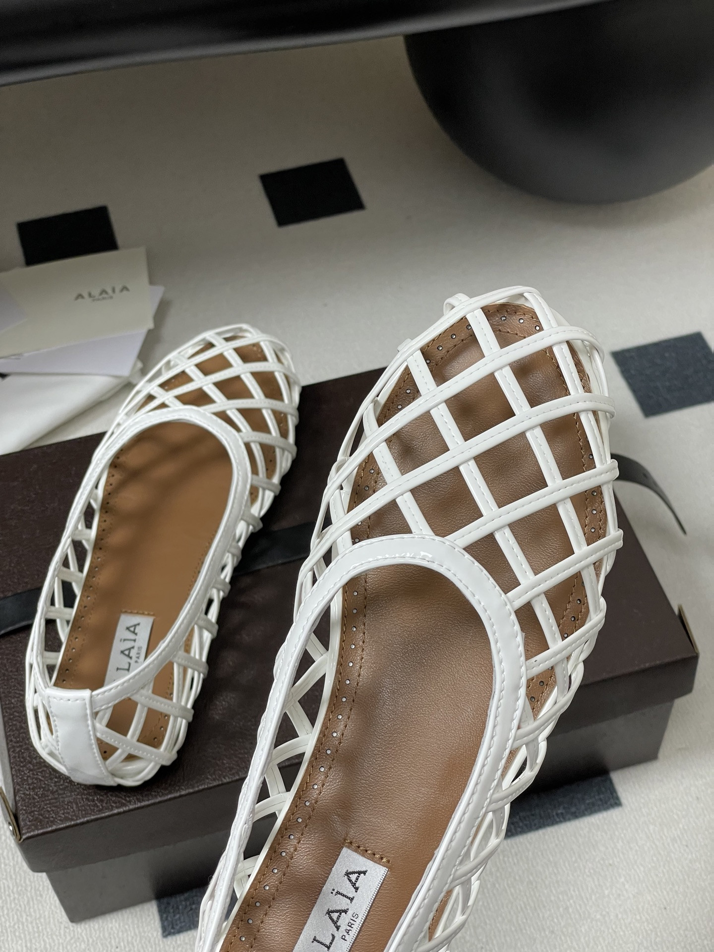 ua alaïa cage ballet flats(cusT0mized size 7-10 days production time)