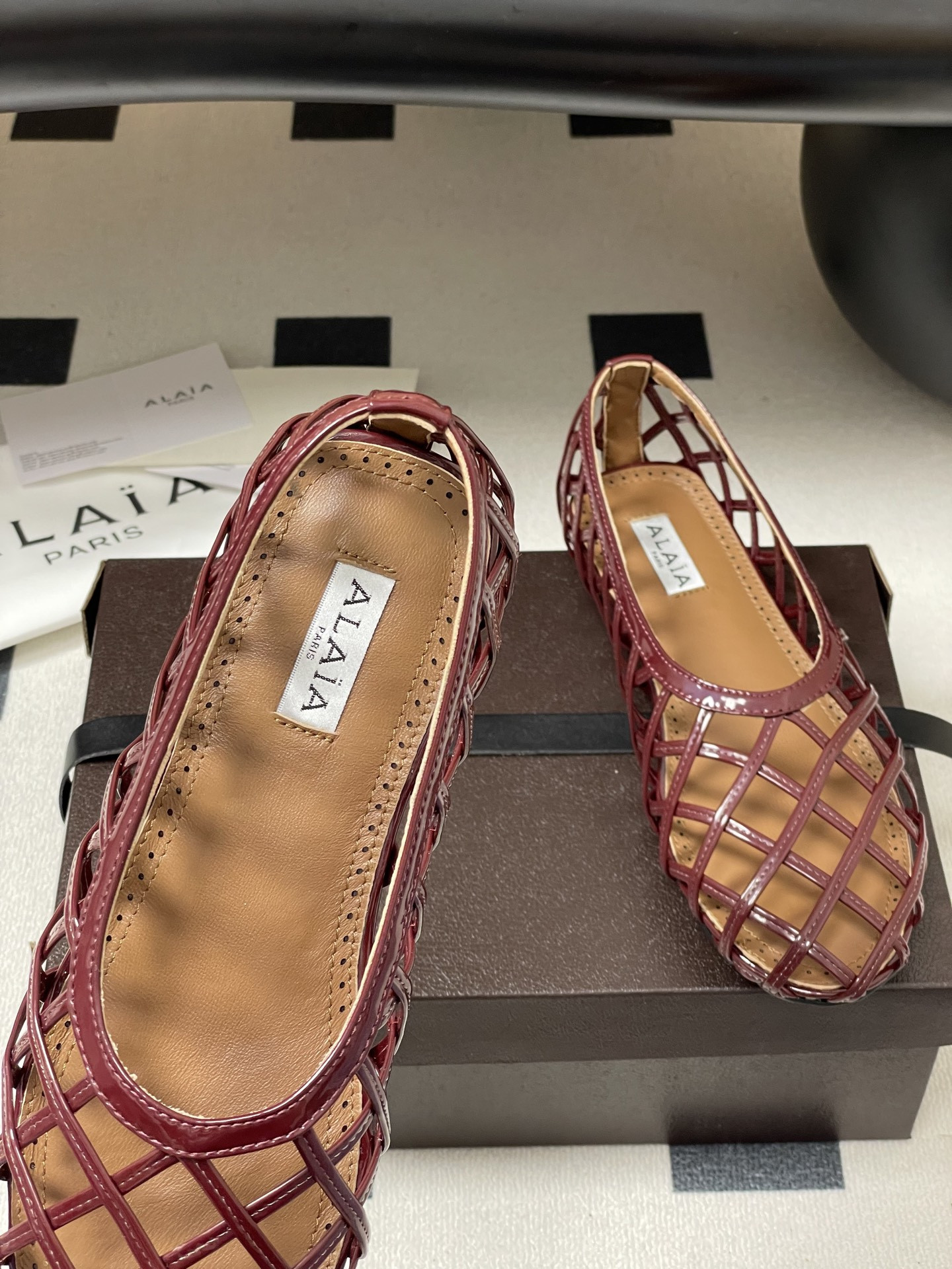 ua alaïa cage ballet flats(cusT0mized size 7-10 days production time)