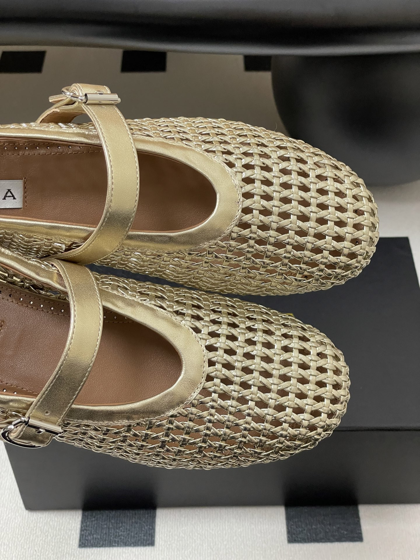 ua alaïa braided ballet flats(cusT0mized size 7-10 days production time)
