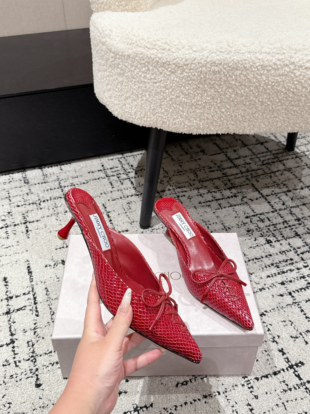 UA J1m*y Ch00 Scarlett Mule 5cm