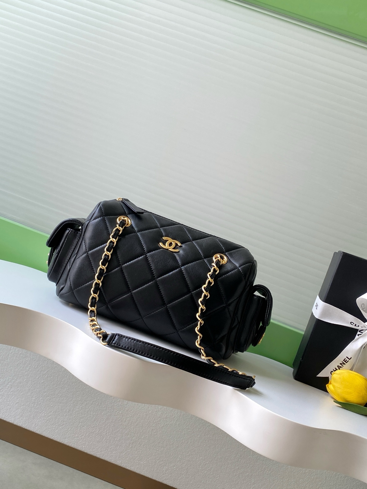 Ch**el Small Bowling Bag 15.5x24x11.5cm