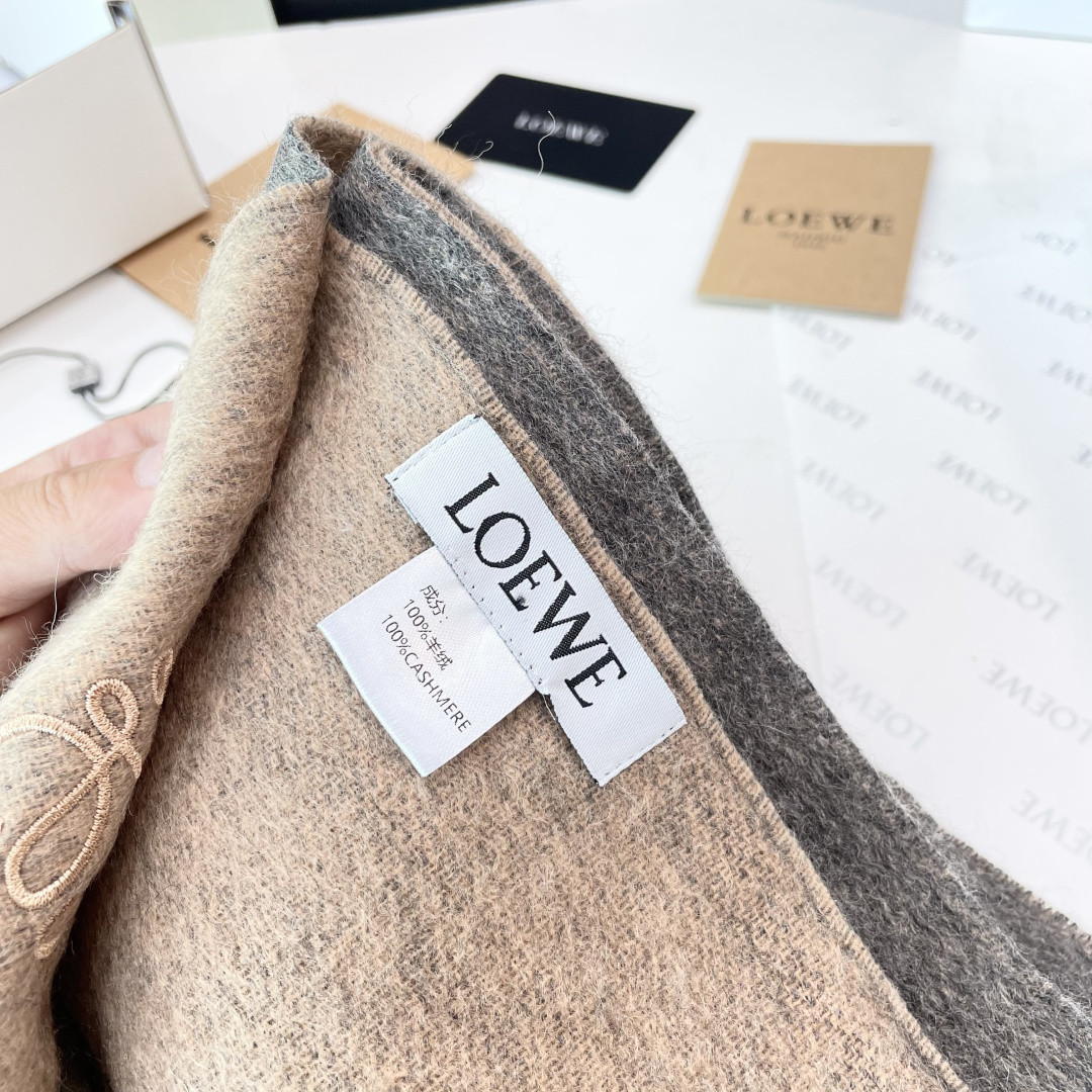 L0ew* scarf 38x180cm 100% cashmere