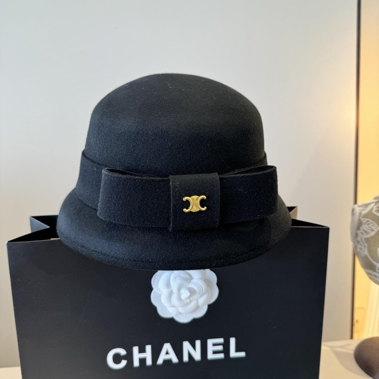 Ce1i*e wool bucket hat 57cm head circumference